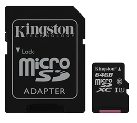 [MEM-SKI-0515] MEMORIA MICRO SD 64GB CLASS 10 Kingston SDCS/64GB CON ADAPT