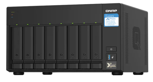 [NAS-TQN-0882] NAS TORRE 8-BAY QNAP TS832PX-4G ALPINE QUAD CORE 1.7GHZ, DDR4 4GB (MAX 16GB), 4XLAN
