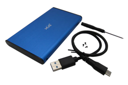 [ACC-CXU-1055] CAJA 2,5 SATA USB 3.0 Externa para Disco Duro y SSD Azul XUE®
