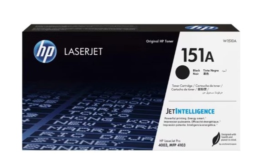 [W1510A] Cartucho de Tóner Negro HP 151A  MFP4103fdw