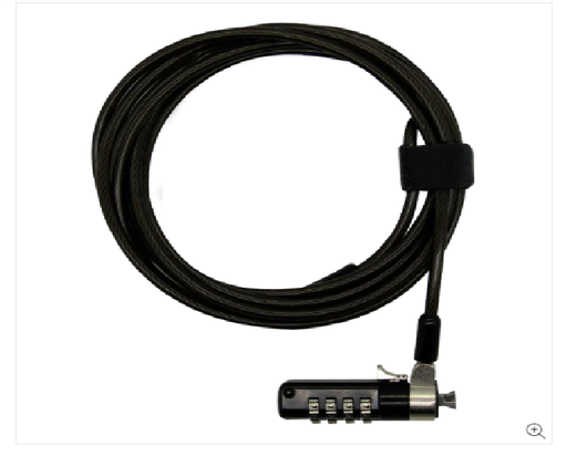 [ACC-GWX-1259] Guaya de Seguridad de 2Mt de 4 Dígitos para Portátil Dell 7400/7420/3420/3490/5420 Xue