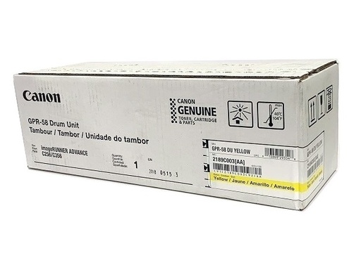 [2189C003AA] Unidad de Imagen Canon Amarillo GPR 58 DX C257iF; C357iF