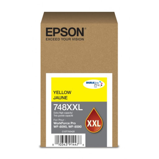 [T748XXL420-AL] Cartucho de Tinta Amarilla Epson WF-6090/WF-6590