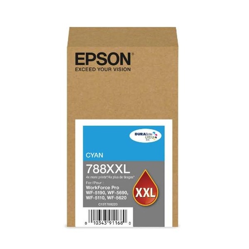 [T748XXL220-AL] Cartucho de Tinta Cyan Epson WF-6090/WF-6590