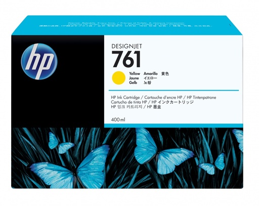[CM992A] Cartucho de Tinta Amarillo 400ML (HP761) Designjet HP T7100/T7200
