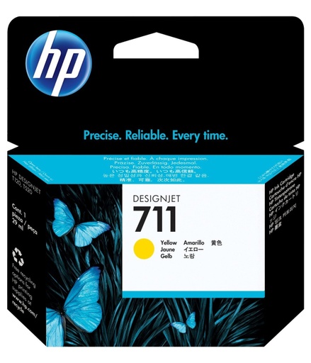 [CZ132A] Cartucho de Tinta Amarillo 711 HP Designjet  T120/T520