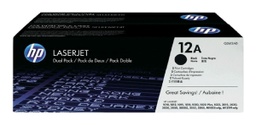 [Q2612AD] Cartucho de Tóner Negro Dual Pack 12A HP Laserjet 1010/1012/1020/3015/3030/3050