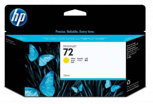 [C9373A] Cartucho de Tinta Amarilla 72 HP Designjet T1100/T2300