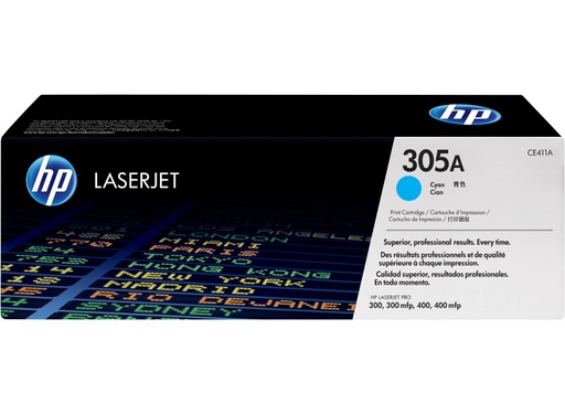 [CE411A] Cartucho de Tóner Cyan 305A HP Laserjet PRO 300/400
