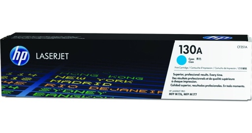 [CF351A] Cartucho de Tóner Cyan 130A HP Laser Jet MFP M176N/ M177fw