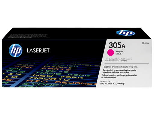 [CE413A] Cartucho de Tóner Magenta 305A HP Laserjet PRO 300/400