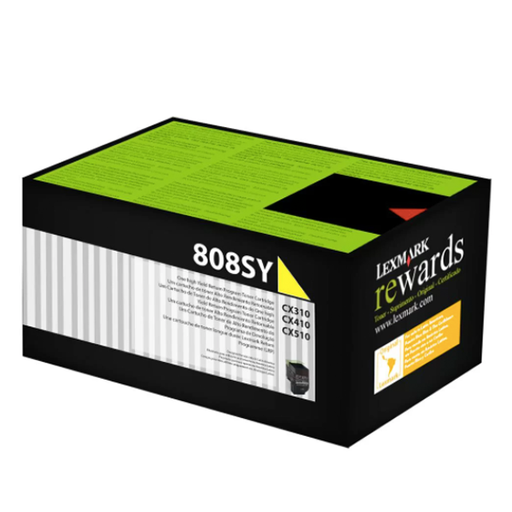 [80C8SY0] Cartucho de Tóner Amarillo Lexmark CX310DN/CX410de/CX510de/CX510DHE