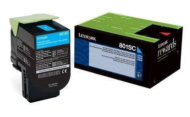 [80C] Cartucho de Tóner Cyan Estandar Lexmark CX310/CX410/CX510