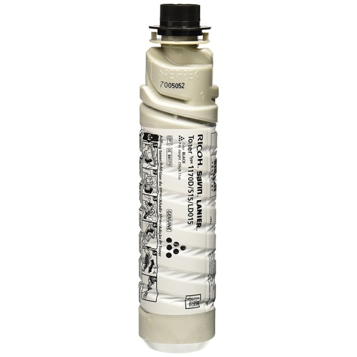 [841718] Cartucho de Tóner Negro Tipo 1170D Ricoh AF 1515/MP 161SPF/MP 171SPF/MP 201SPF