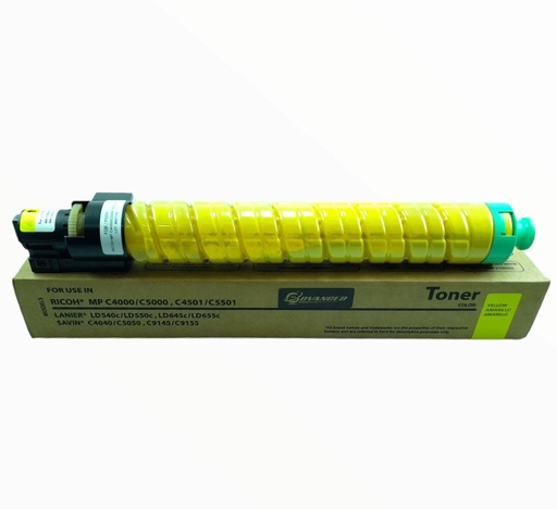 [841453ADV] Cartucho de Tóner Amarillo Genérico Ricoh MP C4000/MP C4501/MP C5000/MP C5501 ADV
