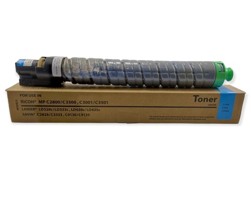 [841423ADV] Cartucho de Tóner Cyan Genérico Ricoh MP C2800/MP C3001/MP C3300/MP C3501 ADV