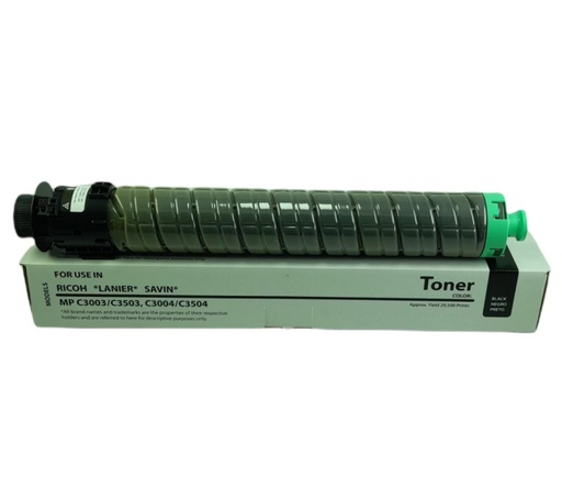 [841813ITC] Cartucho de Tóner Negro Ricoh Genérico Ricoh MP C3003/MP C3004/MP C3503/MP C3504 ITC