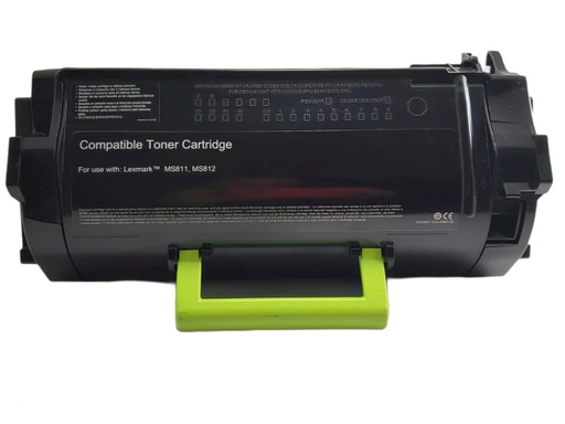 [62D4X00CLV] Cartucho de Tóner Negro Genérico Lexmark MS710DN/711/MS810DN/MS811DN CLV