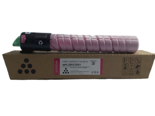 [841502GMT] Cartucho de Tóner Magenta Genérico Ricoh MP C2530/MP C2550/MP C2051/MP C2550/MP C2551 GMT