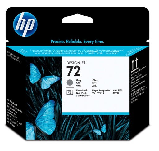 [C9380A] Cabezal de Impresión Gris y Negro Fotográfico 72 HP deSEINJET T1200/T1300/T2300