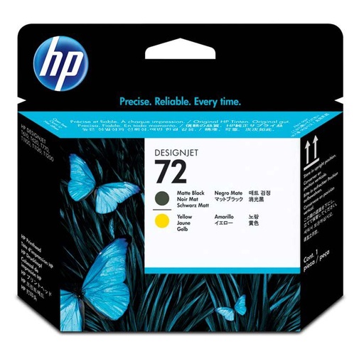 [C9384A] Cabezal de Impresión Negro Mate y Amarillo 72 HP Designjet T1100/T1120/T2300