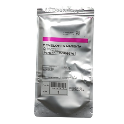 [D0899670] Revelador Magenta (230G.)Ricoh MP C3001/MP C3501/MP C4501/MP C5501
