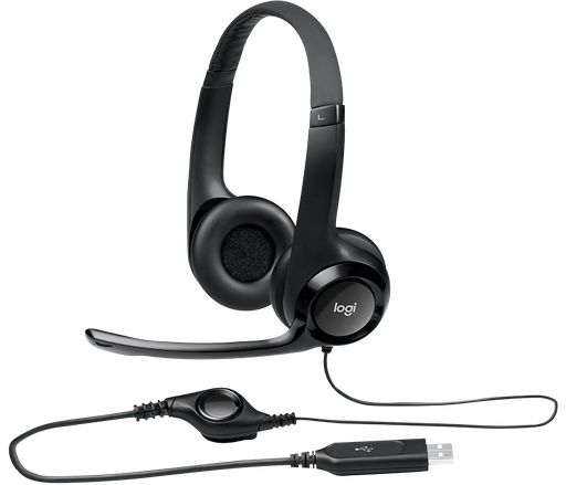 [981-000014] Diadema USB con Micrófono Logitech H390 Negro