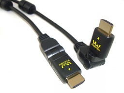 [CB-737-ZC] Cable HDMI 2.0,3D,4K Giratorio 360° (3840X2160-60HZ) 3.0 Mts
