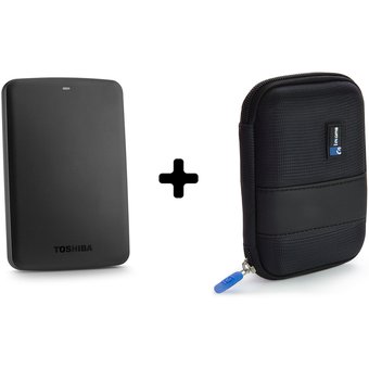 [HDTB110XK3BA] Disco duro Externo 1TB USB 3,0 con estuche Toshiba