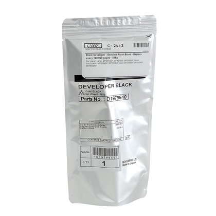 [D1979641] Revelador Negro (315G.) Ricoh MP 2555SP/MP 3054/MP 2554/MP 3554/MP 4054/IM 2500/IM 3500/IM 4000/IM 5000/IM 6000