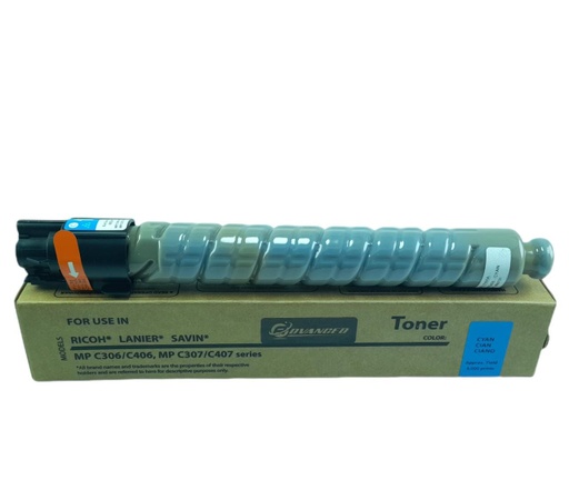 [842092ADV] Cartucho de Tóner Cyan Genérico Ricoh MP C306/MP C307/MP C406/MP C407 ADV