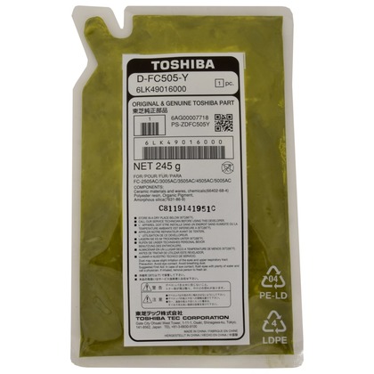 [D-FC505Y] Revelador Amarillo Toshiba 2505AC/3005AC/3505AC/4505AC/5005AC